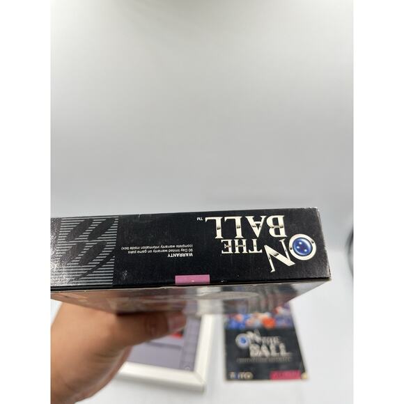 On the Ball (Super Nintendo SNES, 1992) Complete In Box - Picture 14 of 16